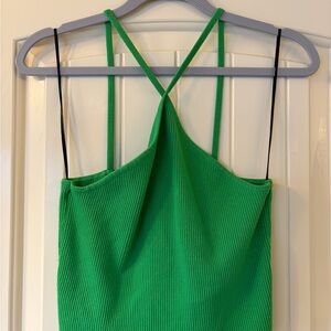 H&M Bright Green Ribbed Camisole